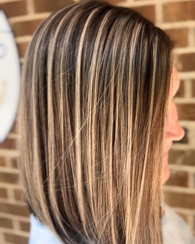 Balayage brown with honey - balayage,