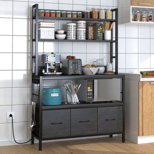 Black metal kitchen baker - black, baker's