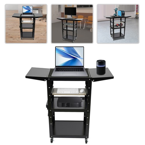 Tiers black rolling cart - 3,