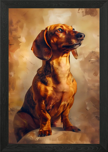 Classic dachshund posing - classic,