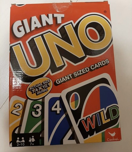Giant uno playing cards family - uno,