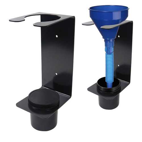 Oil funnel holder - holder, rack