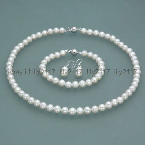8mm real natural white - 7-8mm,