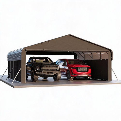 20x20x10 metal carport - 2, car