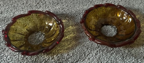 Set elegant amberina glass - amberina,