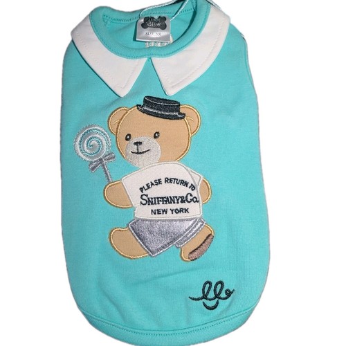 Luna blue dog - blue, t-shirt