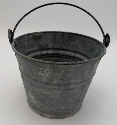 Galvanized metal pail - galvanized,