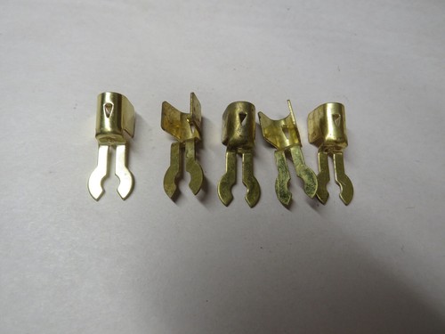 Fork brass spark plug - brass, wire