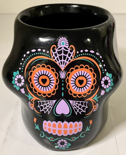 Sugar skull planter succulents - sugar,