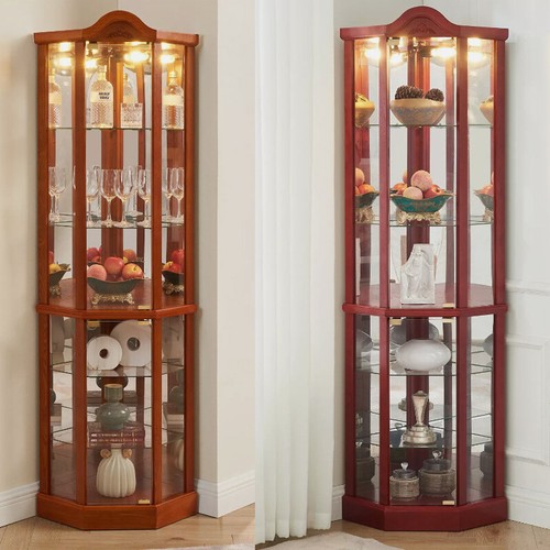 Lighted curio cabinet - curio, corner