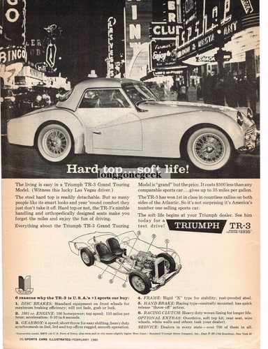 1960 triumph tr3 with hard - triumph,
