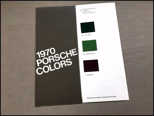 1970 porsche original factory - original,