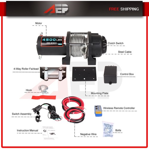 For 12v 4500lbs - 4500lbs, electric