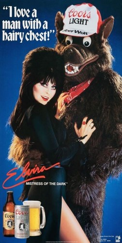 Coors beer elvira mistress - elvira,
