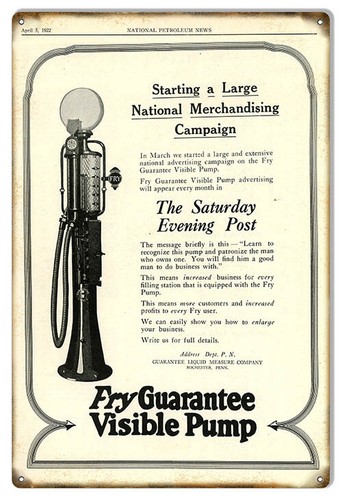 Fry guarantee visible pump - guarantee,