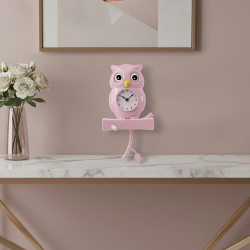 Pink owl pendulum - pink,