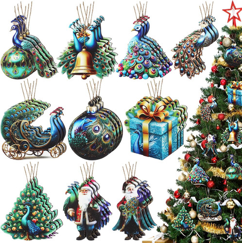 Pcs christmas peacock - pcs,