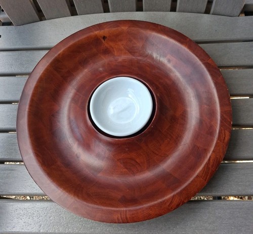 Wooden chip dip serving - chip,