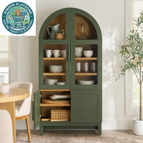 Elegant arched china display - elegant,
