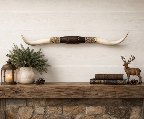 Faux longhorns wall - 40”,
