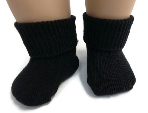 Black knit sport socks for - black,