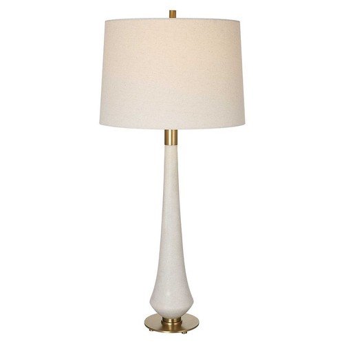Sleek faux marble table lamp - sleek,