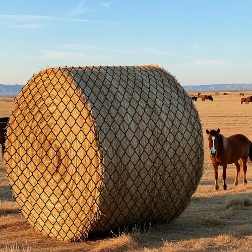 5x5ft round bale - 5x5ft, net