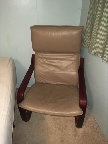 Ikea leather brown beige - ikea,