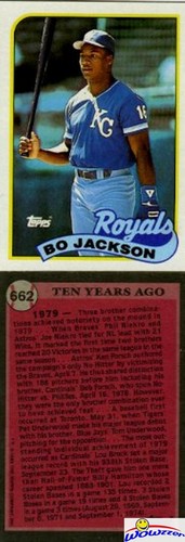 1989 topps 662 jackson - 1989, bo