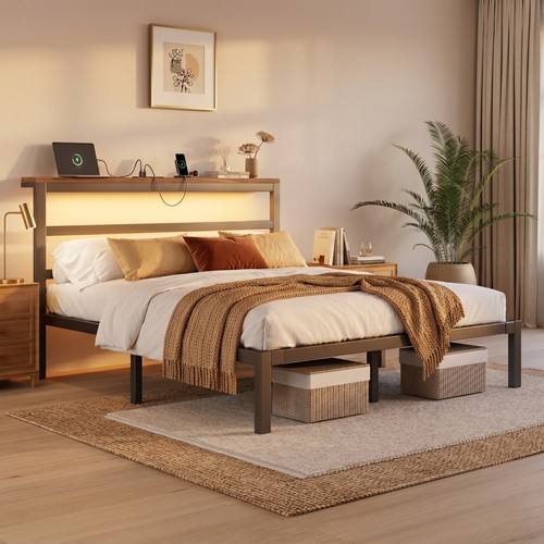 Queen king size metal bed - queen/king,