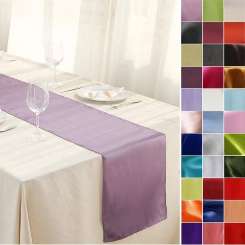 108 satin table runner - 12",