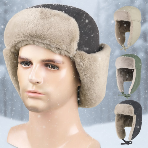 Winter military aviator hat - winter,