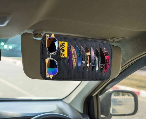 Car dvd case holder - car,
