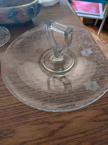 Vintage depression era etched - vintage,