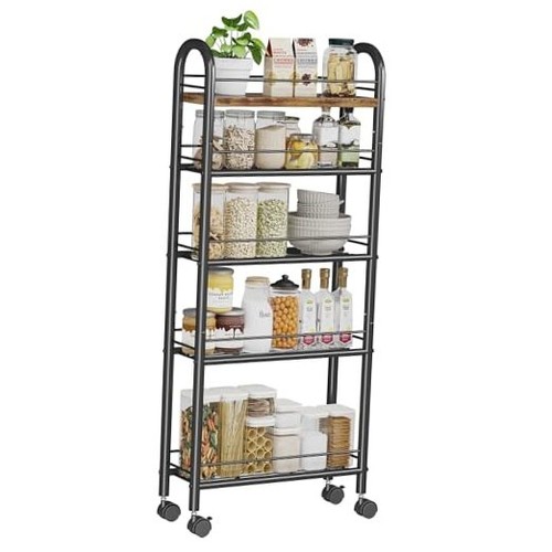 Slim storage cart - 5, tier