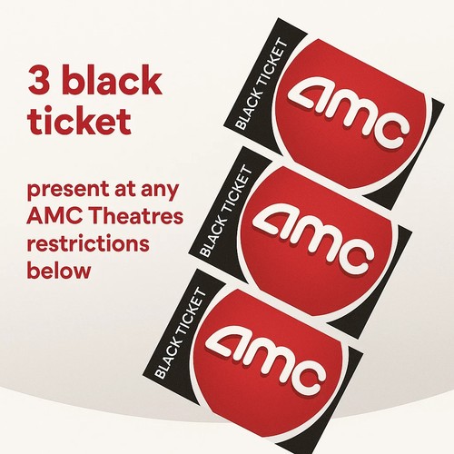 Amc black ticket no - -,