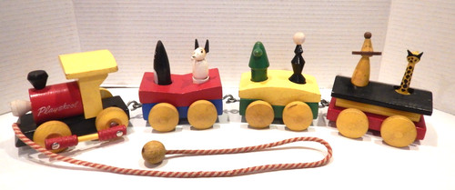 Vtg playskool animal train - train, all