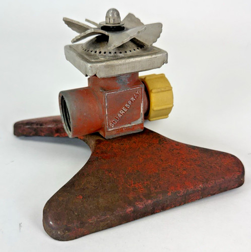 Vintage red square spray - vintage, metal