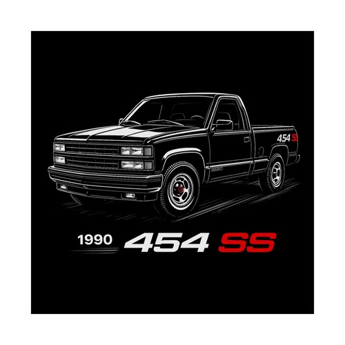 1990 chevy 454 - 1990, poster