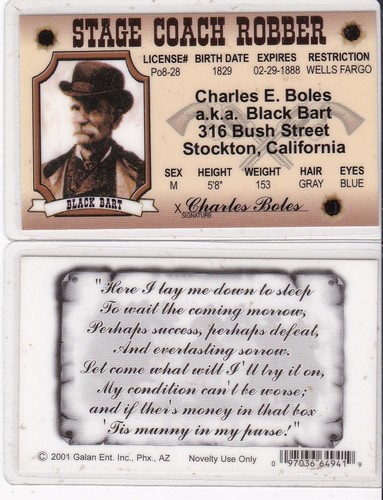 Black bart stage coach - black,