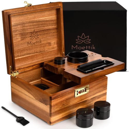 Premium acacia wood storage - premium,