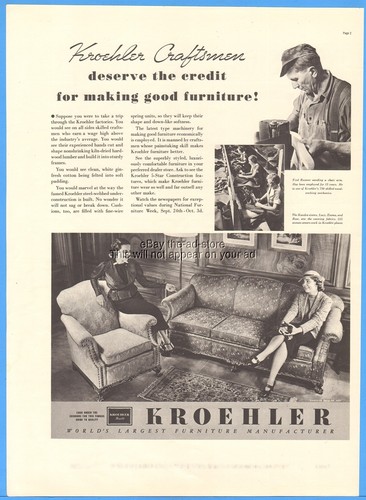 1937 kroehler furniture - 1937,