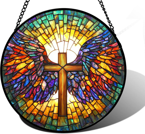 Stained glass window hanging - window,