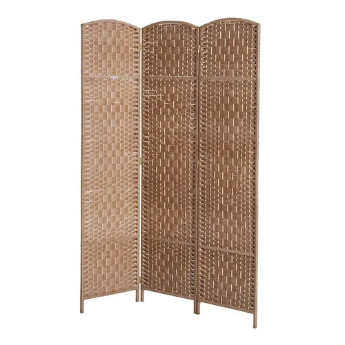Wicker room divider - 6', 3-panel