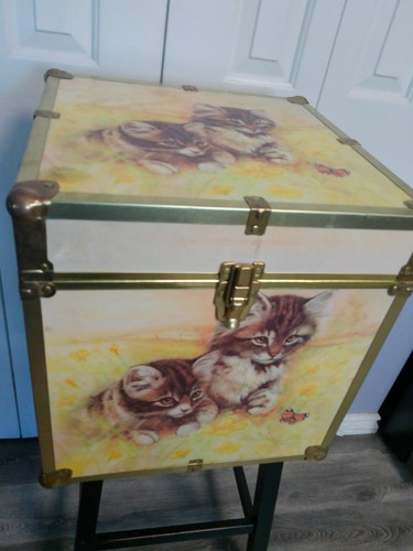 Vintage toy box storage chest - vintage,