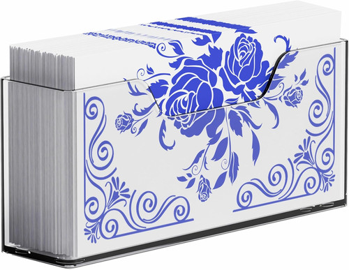 Acrylic bathroom napkin holder - acrylic,