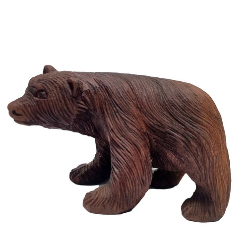 Bear wood hand - wood, carved