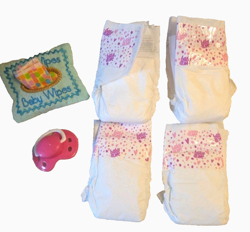 Lot baby alive doll - baby, diapers