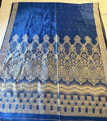 Vtg banarasi brocade silk - banarasi,