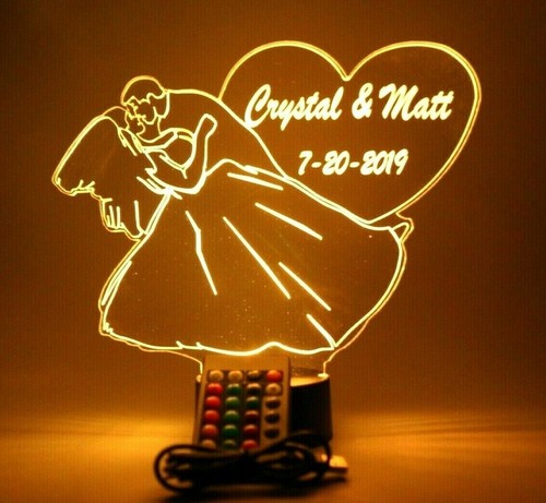 Wedding couple light table - couple,